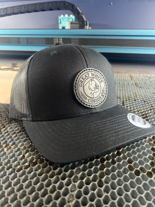 Great White Corso Leather Patch Hat