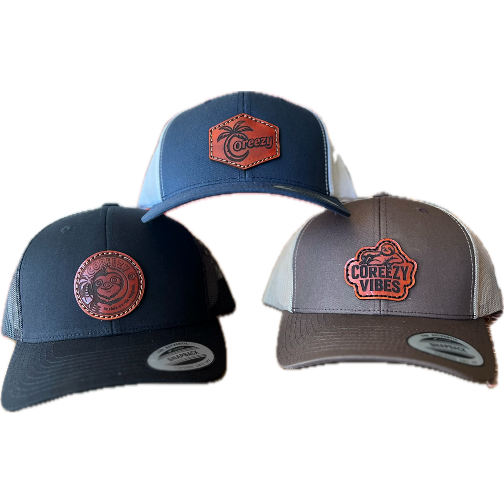 Coreezy Leather Patch Hats