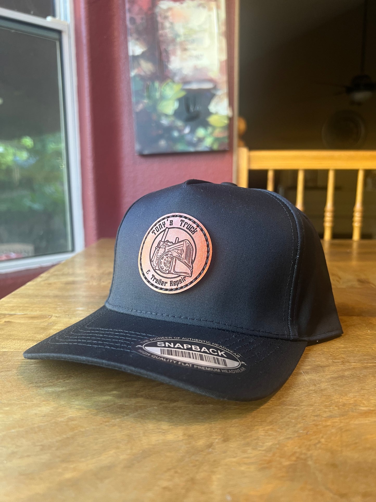 *CUSTOM* LEATHER PATCH HAT