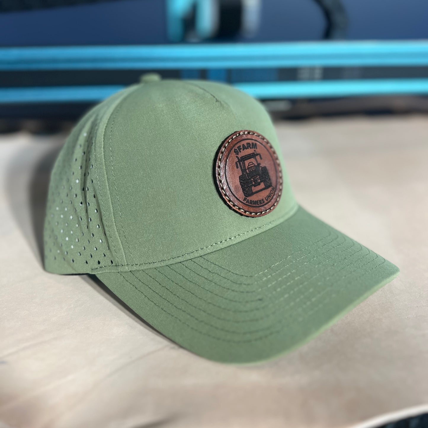 *CUSTOM* LEATHER PATCH HAT