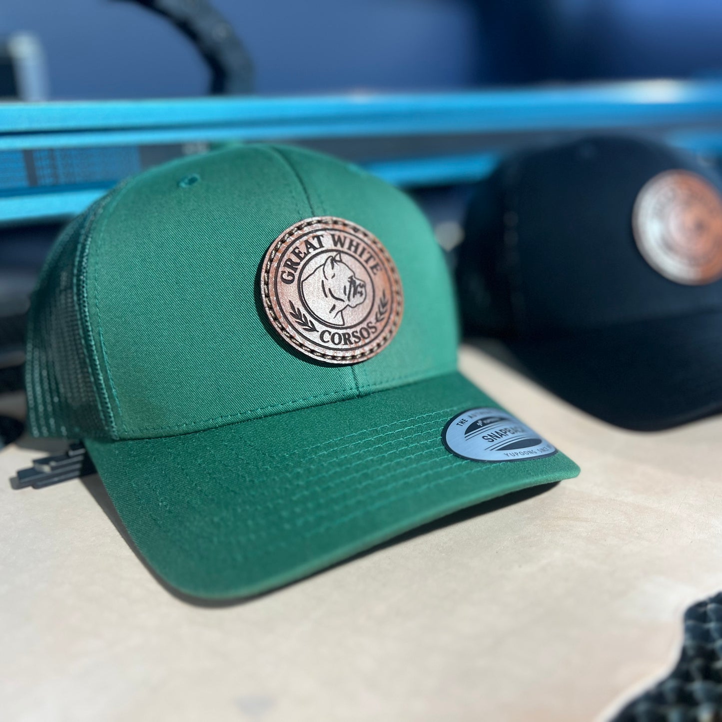 *CUSTOM* LEATHER PATCH HAT
